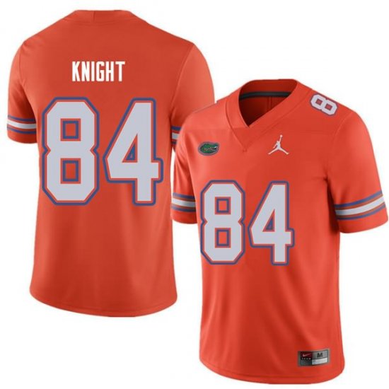 Men's Florida Gators #84 Camrin Knight NCAA Jordan Brand Orange Authentic Stitched College Football Jersey PXU8762XT